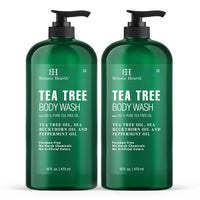 Thumbnail for Botanic Hearth Tea Tree Body Wash 16 fl oz (2 Pack) Natural Antifungal & Odor Control Shower Gel for Acne, Athlete’s Foot, Ringworm, Jock Itch, Healthy Skin, Sulfate & Paraben Free, for Men & Women