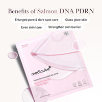 Thumbnail for medicube Salmon DNA PDRN pink collagen jelly gel mask | overnight face mask for glass glow skin- elasticity, hydrating, firming and moisturizing | korean skincare, 28g, 4ea