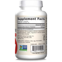 Thumbnail for Jarrow Formulas® L-Carnosine Dipeptide Antioxidant 1000 mg, Dietary Supplement, Antioxidant Support for Mitochondrial Health, 90 Veggie Capsules, Up to 45 Day Supply