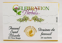 Thumbnail for CELEBRATION HERBALS Fennel Seed Blonde Tea Organic 24 Bag, 0.02 Pound
