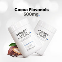 Thumbnail for Codeage Liposomal Cocoa Flavanols Supplement - Cocoa Flavanols - Epicatechin Flavonoid - CocoHeart Flavanol Formula - Cocoa Beans - Vegan, Non-GMO - 90 Capsules