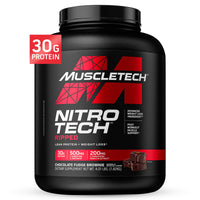 Thumbnail for Muscletech Whey Protein Powder (Chocolate Fudge Brownie, 4LB) - Nitro-Tech Ripped Whey Protein Isolate & Peptides Smoothie Mix for Lean Muscle & Fast Recovery - 30g of Whey Protein for Women & Men