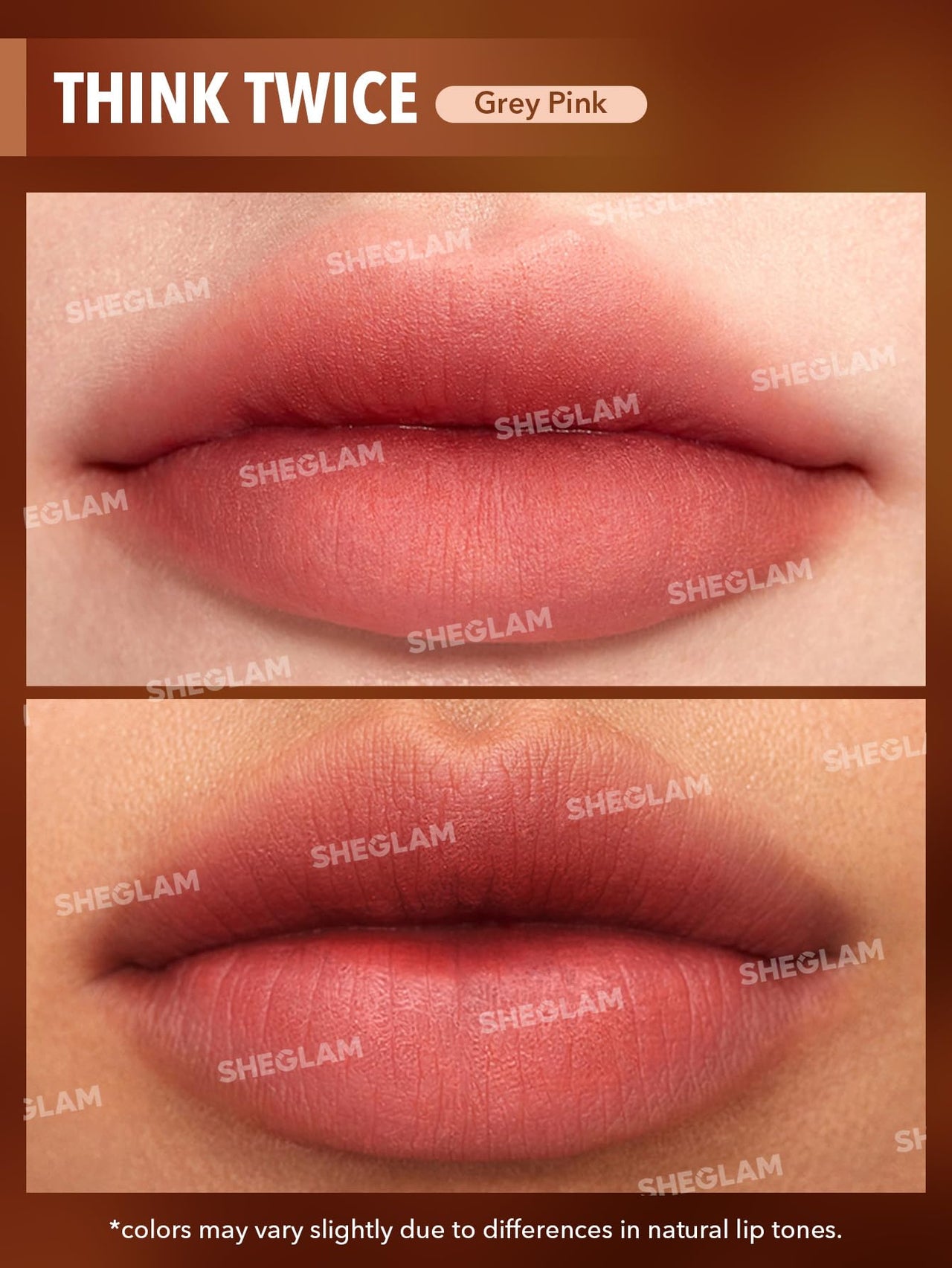 SHEGLAM Soft Haze Lip Blur Waterproof Liquid Lipstick Matte Transfer-Proof Lip Tint Lasting Super Stay Lip Stain-Think Twice
