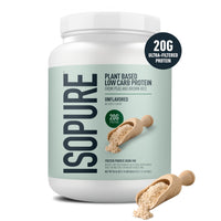 Thumbnail for Isopure Plant-Based Protein Powder, Lactose Free, Gluten Free, With Iron, Unflavored, 20g Plant Protein Per Serving, 1.15 Lbs, 20 Servings
