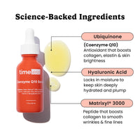 Thumbnail for Timeless Skin Care Coenzyme Q10 Serum - Skin Care Serum for Smoothing - Fragrance-Free - Coenzyme Q10 - with Hyaluronic Acid - 1 oz
