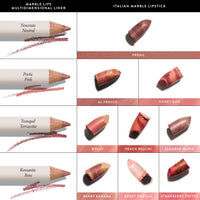 Thumbnail for LAURA GELLER NEW YORK Marble Lips Multidimensional Liner, Tranquil Terracotta - Marbleized Smooth Glide Sharpenable Lip Liner for Fuller Lips