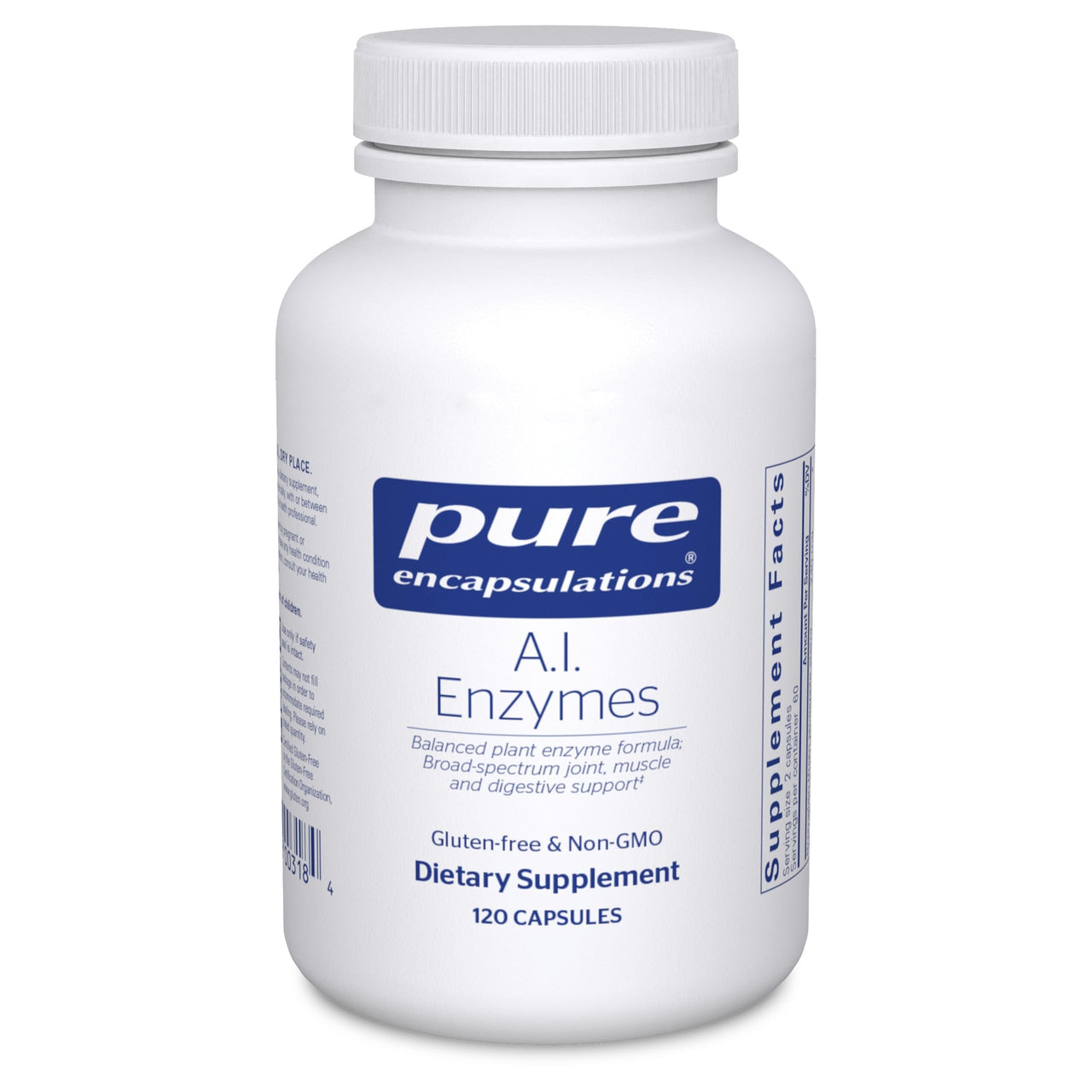 Pure Encapsulations A.I. Enzymes | Balanced Plant Enzyme Formula for Joint, Muscle and Digestive Support* | 120 Capsules