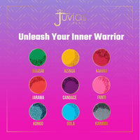 Thumbnail for Juvia's Place Palette The Warrior III - Deep Emerald Green, Red, Violet, Cerulean Blue, Shades of 9, Pigmented Makeup Palette Eye Color & Shine