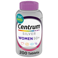 Thumbnail for Centrum Silver Women's Multivitamin for Women 50 Plus, Multivitamin/Multimineral Supplement with Vitamin D3, B Vitamins, Non-GMO Ingredients, Supports Memory and Cognition in Older Adults - 200 Ct