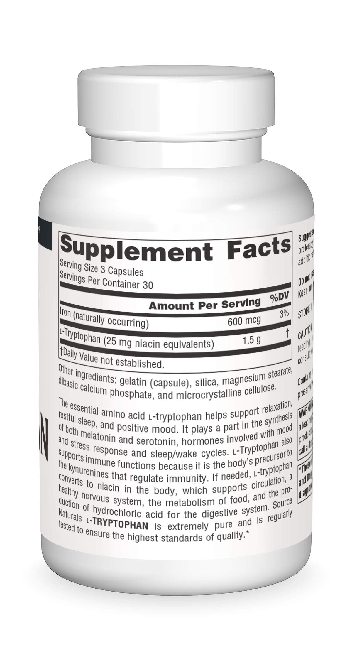 Source Naturals: L-Tryptophan, 500 mg 90 caps