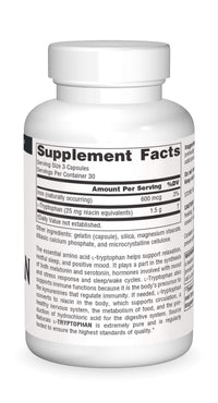 Thumbnail for Source Naturals: L-Tryptophan, 500 mg 90 caps