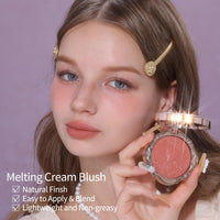 Thumbnail for Flower Knows Little Angel Cream Blush,Muted Red Hydrating Blush for Cheeks,Buildable & Blendable Dewy Face Makeup,Soft Long-Lasting Cute Make Up for Women & Girls,0.21 Oz(01 Flaming Heart)