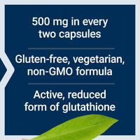 Thumbnail for Life Extension Glutathione 500 mg – Glutathione Capsules, Antioxidant Supplement, Oxidative Stress, Active Reduced Form – Gluten-Free, Non-GMO, Vegetarian – 60 Capsules