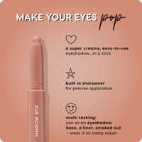 Thumbnail for ColourPop Shadow Stix - Cream Eyeshadow Stick with Long-Lasting Color - Multi-Use Cream Makeup with a Built-In Sharpener & Precise Tip for Easy Application - Bare With Me (0.05 oz)