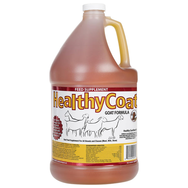 HealthyCoat Goat Formula Supplement: Gallon. Skin, Coat, Body Condition, Allergies, Immune System, Milk Production