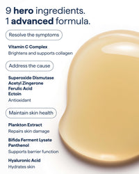 Thumbnail for Remedy for Daily Defense | 15% Vitamin C Complex Brightening Serum | Stabilized Vitamin C with Next-Gen Antioxidants, Ferulic Acid, Ectoin | Fragrance Free | By Dermatologist Dr. Shah | 1 Fl Oz