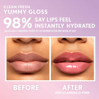 Thumbnail for COVERGIRL Clean Fresh Yummy Gloss – Lip Gloss, Sheer, Natural Scents, Vegan Formula - Glamingo Pink