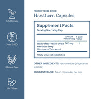 Thumbnail for Eclectic Herb - Hawthorn Berry Capsules | Cardiovascular Support | Heart Health, Circulation & Digestion Support | US-Grown, Vegan, Non-GMO, Gluten Free (90 CT | 500 mg)