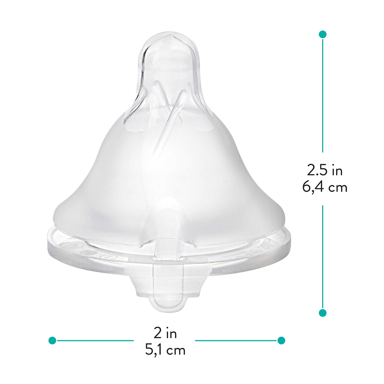 Evenflo Feeding Balance + Wide Neck BPA-Free Silicone Medium Flow Baby Bottle Nipple - 3 Months+, 6ct