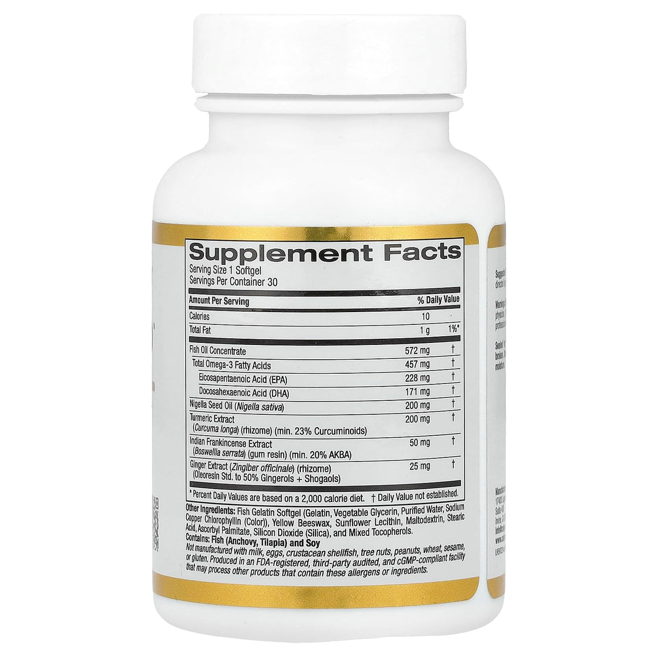 California Gold Nutrition CurcuminUP™, 30 Fish Gelatin Softgels