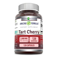 Thumbnail for Amazing Formulas Tart Cherry 10:1 Extract Supplement | 2000 Mg per Serving | Capsules | Non-GMO | Gluten-Free | Made in USA (1 Pack | 120 Count)