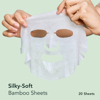 Thumbnail for Rael Face Mask Skin Care, Bamboo Facial Mask Sheet Set - Variety Pack, Korean Skincare, All Skin Types, Gift Set (5 Hydration, 5 Vitamin C, 5 Collagen, 5 Tea Tree, 20 Sheets)