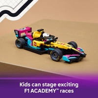 Thumbnail for LEGO Speed Champions F1 ACADEMY Race Car Building Toy - Pretend Play Racing Vehicle W/ F1 ACADEMY Minifigure - Play & Display Toy Car for Boys & Girls, Ages 10+ - Gift Idea for Birthdays - 77258