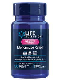 Thumbnail for Life Extension Menopause Relief – Siberian Rhubarb, Menopause Supplement for Women, Ease hot Flashes, Mood Swings, Night Sweats Relief, Hormone-Free, Gluten-Free, Non-GMO, Vegetarian, 30 Tablets