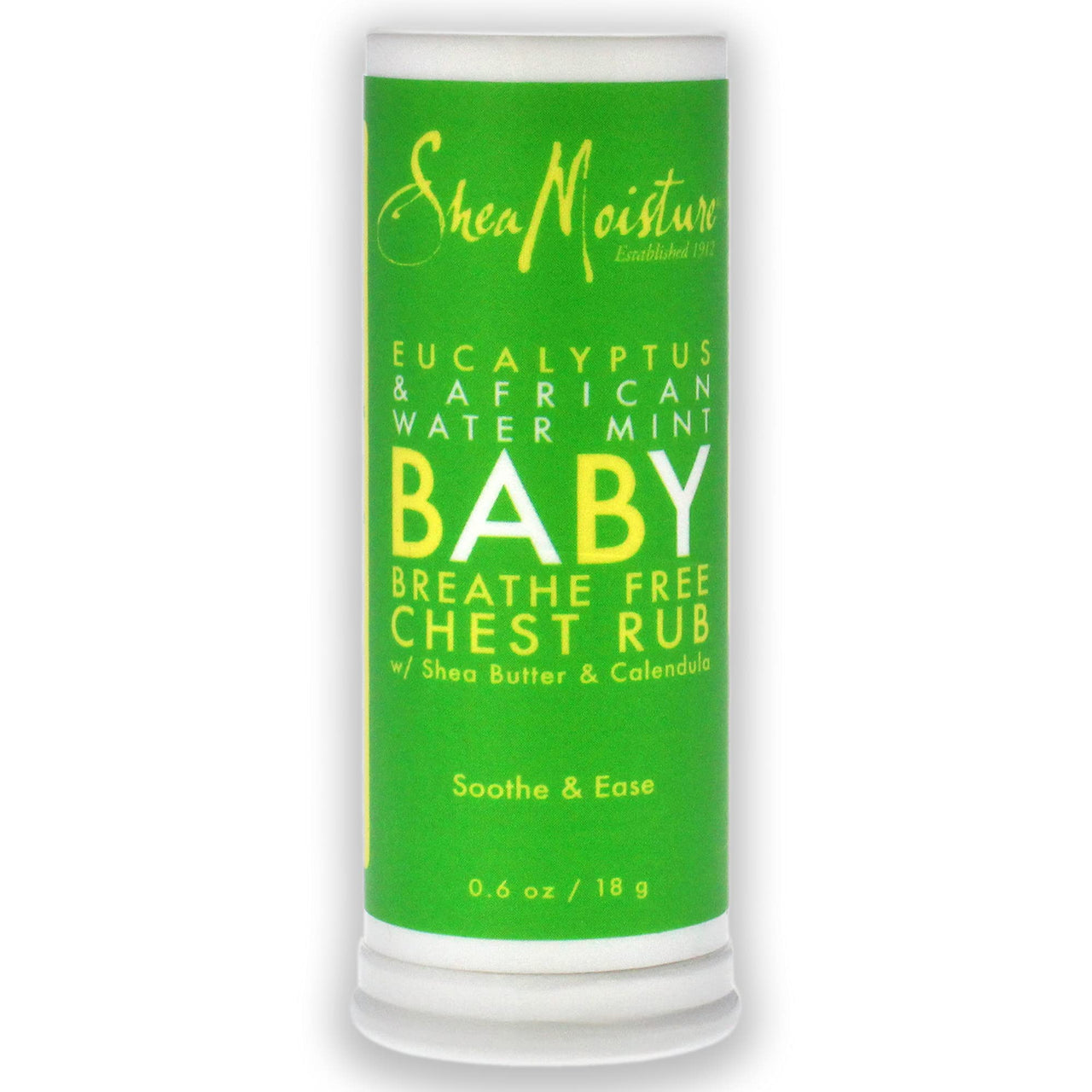 Shea Moisture Eucalyptus & African Water Mint Baby Chest Rub Ointment for Unisex, 0.6 Ounce