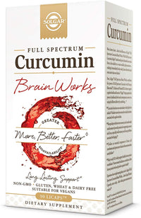 Thumbnail for Solgar Full Spectrum Curcumin Brain Works, 90 Licaps - Support Memory Recall, Focus, Cognitive Function - Antioxidant Support - Curcumin, BacoMind, Choline, Vitamin B12 - Non-GMO, Vegan - 30 Servings