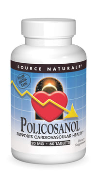 Thumbnail for Source Naturals Policosanol, Support for Cardiovascular Health*, 20 mg - 60 Tablets