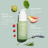 Thumbnail for Caudalie Vinopure Natural Salicylic Acid Pore Minimizing Serum with Niacinamide, Skin Perfecting Serum - 30 mL