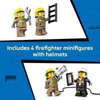 Thumbnail for LEGO City Airport Fire Truck Kids Building Toy - Pretend Play Emergency Vehicle for Boys & Girls, Ages 7+ - Fire Engine Toy W/ 4 Firefighter Minifigures - Gift Idea for Birthdays - 60499