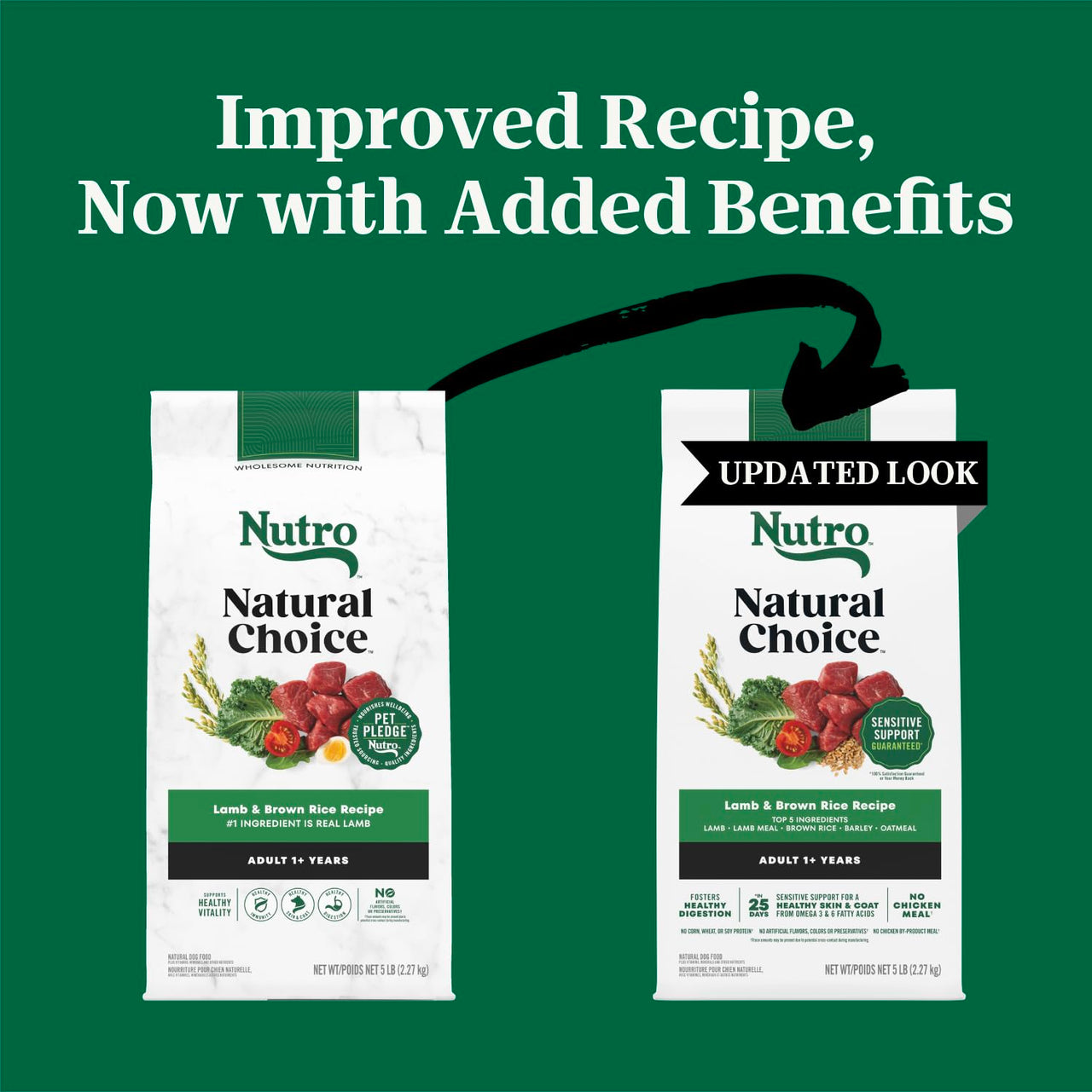 Nutro Natural Choice Dry Dog Food, Adult Dog Food Dry Lamb and Brown Rice Recipe, 5 lbs.