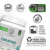 Thumbnail for Creatine Monohydrate Powder Micronized PreWorkout Recovery Supplement | Support Muscle Building Strength Training Cognition | Vegan & Keto Friendly Easily Mixes (60 Serving) Unflavored Active Creatine