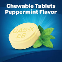 Thumbnail for Gas-X Extra Strength Chewable Gas Relief Tablets with Simethicone 125 mg, Peppermint Creme - 18 Count (Pack of 4)