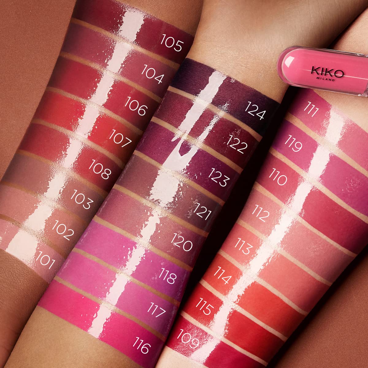 Kiko Milano Unlimited Double Touch 122 | Liquid Lipstick With A Bright Finish In A Two-step Application. Lasts Up To 12 Hours*. No-transfer base Colour.