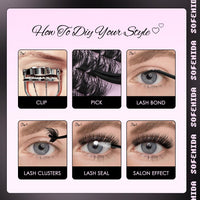 Thumbnail for SOFENIDA Lash Clusters Kit 80D Lash Clusters Kit 10-18mm Volume Eyelash Clusters D Curly Cluster Eyelash Extensions 3D Wispy Lashes Cluster DIY Lash Extension Kit(80D-10-18MIX Thick Kit)