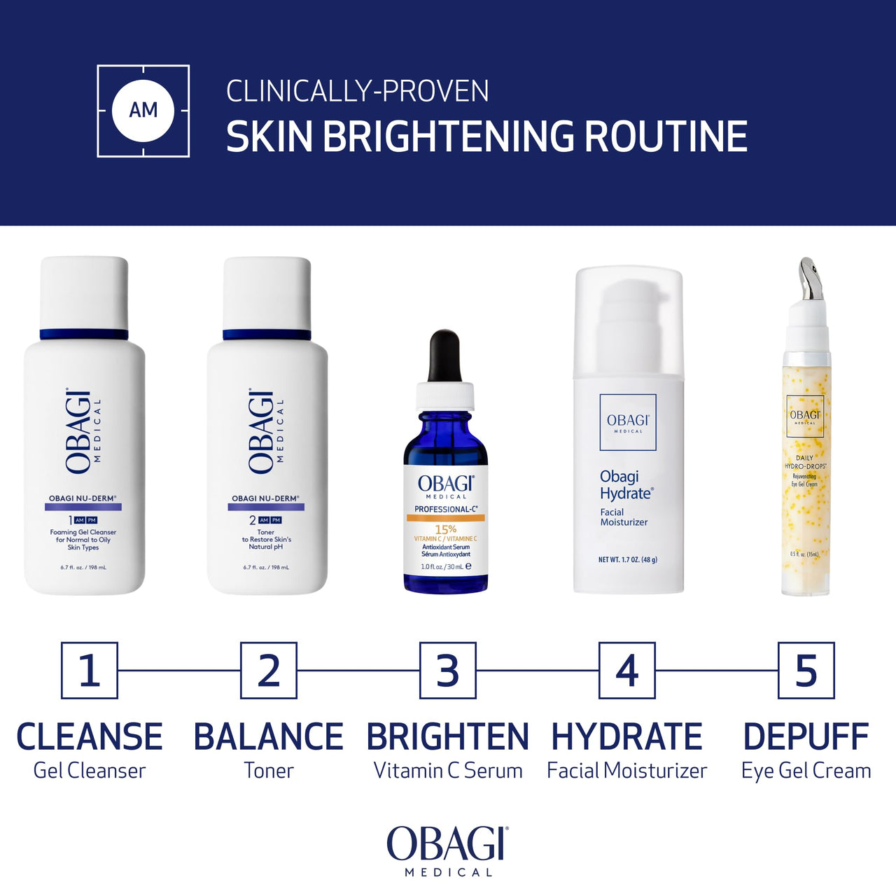 Obagi Medical Professional-C 15% Vitamin C Serum - Helps Brighten Skin Tone and Minimize the Appearance of Fine Lines & Wrinkles - 0.42 oz