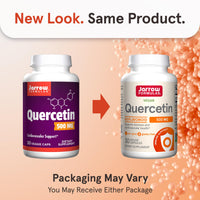 Thumbnail for Jarrow Formulas Quercetin 500mg Capsules - 30 Veggie Caps - Supports Antioxidant Status, Cardiovascular Health & Immune Health - 30 Servings
