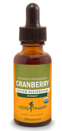 Thumbnail for Herb Pharm Certified Organic Cranberry Liquid Extract for Urinary Tract Support - 1 Ounce