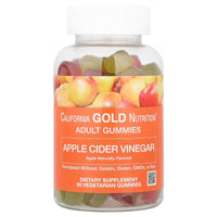 Thumbnail for California Gold Nutrition Apple Cider Vinegar Gummies, Natural Apple, 90 Vegetarian Gummies
