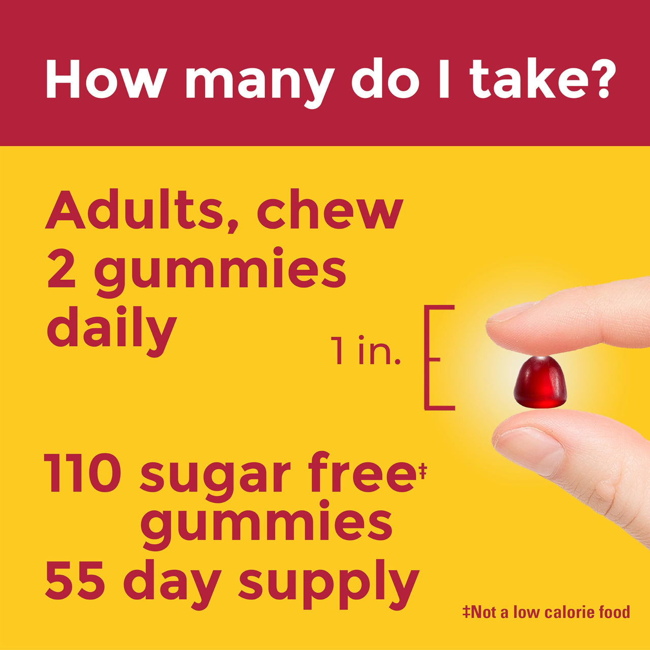 Nature Made Zero Sugar Energy Vitamin B12 Gummies 1000 mcg per Serving, B12 Vitamin, Energy Metabolism Support, Aspartame Free, 110 Sugar Free Gummies, 55 Day Supply