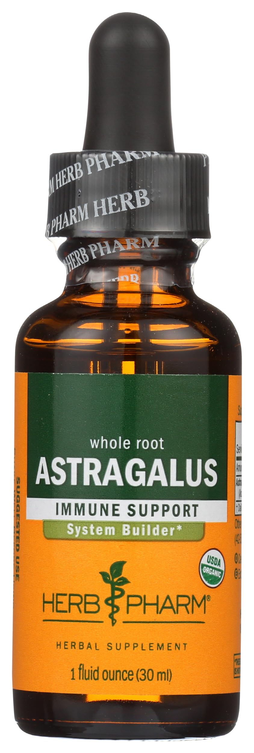 Herb Pharm Certified Organic Astragalus Liquid Extract for Immune System Support - 1 Oz
