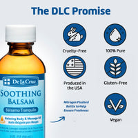 Thumbnail for De La Cruz Soothing Balsam (Balsamo Tranquilo) Massage Oil - No Preservatives or Artificial Colors - Made in USA - 2 FL OZ