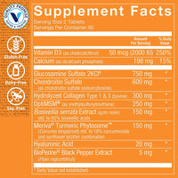 Thumbnail for The Vitamin Shoppe Ultimate Gold Joint Care with BioPerine - Joint Support, Mobility & Flexibility (180 Tablets)