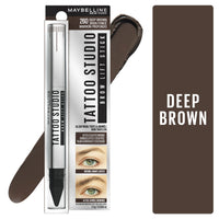 Thumbnail for Maybelline TattooStudio Brow Lift Stick Makeup with Tinted Wax Conditioning Complex, Deep Brown, 1 Count
