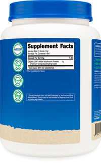 Thumbnail for Nutricost Organic Lion's Mane Mushroom Powder 1LB - Certified USDA Organic