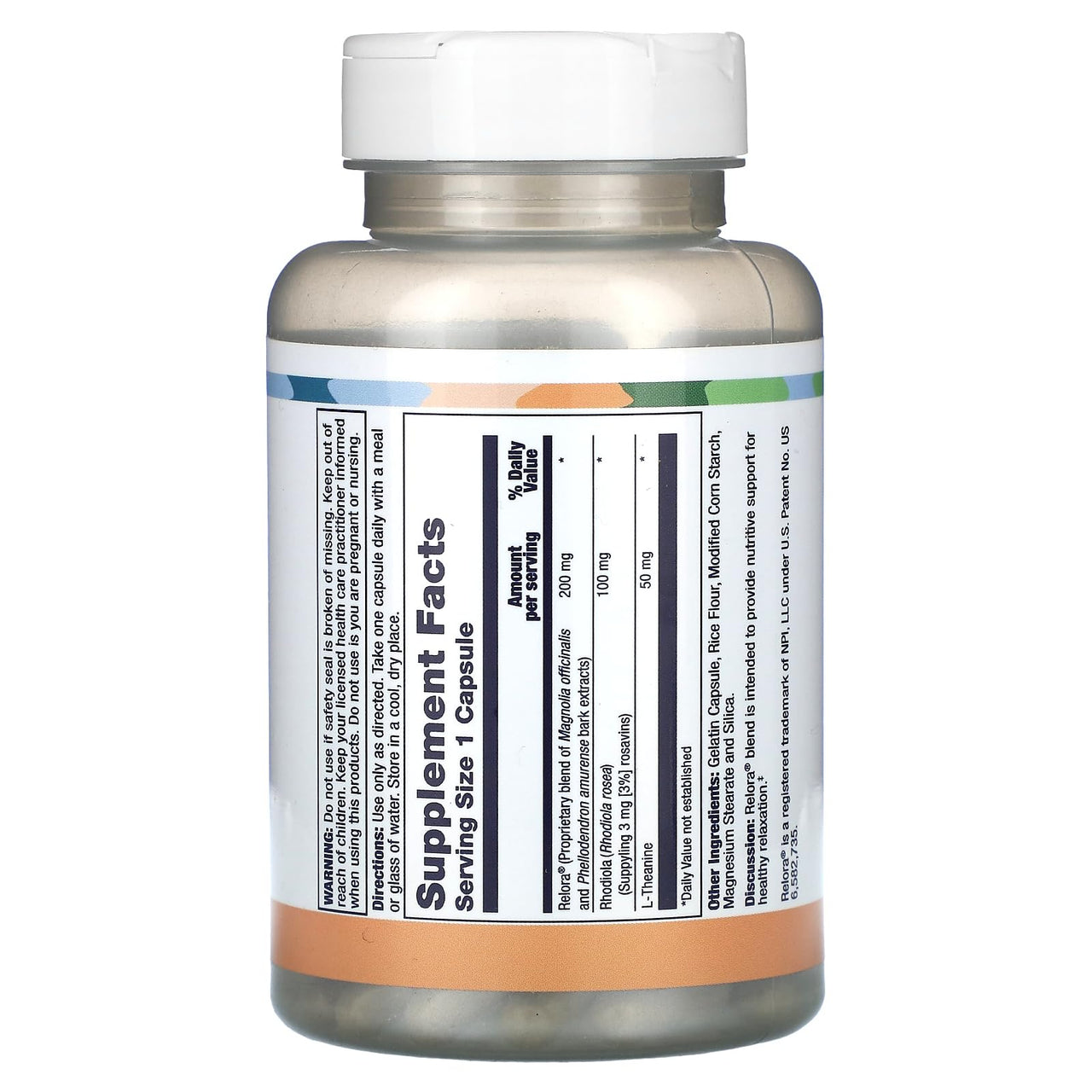 LIFETIME Calm & Calmer Anti-Stress Formula | w/Rhodiola Rosea & Relora | to Help Ease & Calm Mind | Energy & Focus | 60 Capsules