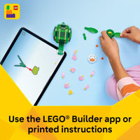 Thumbnail for LEGO Creator 3 in 1 Turtle with a Water Lily Flower Building Toy for Girls & Boys - Kids Build a Chameleon, Frog, or Turtle Toy Figure - Gift Idea for Animal Lovers, Ages 7+ - 31377